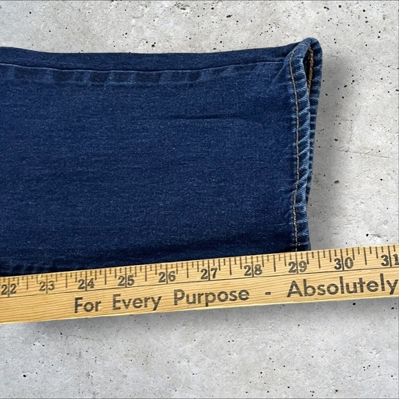 J Crew Slim Jeans 34x30 (Fits 34x29) Dark Wash Selvedge Denim J7569 318 - Picture 5 of 14